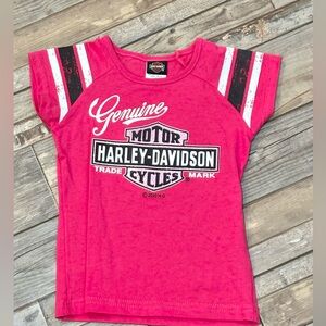 Harley Davidson pink t shirt size 2T
